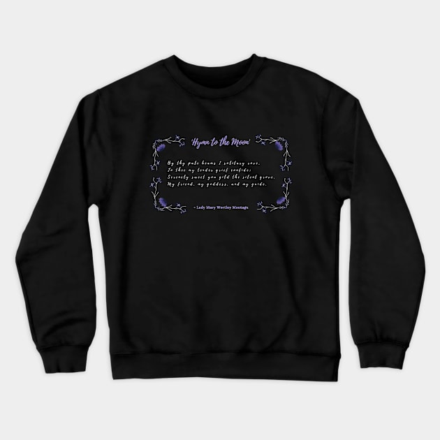 Poem Dark Academia Aesthetics Crewneck Sweatshirt by Freckle Face